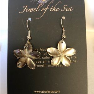 Plumeria Mother of Pearl Earrings